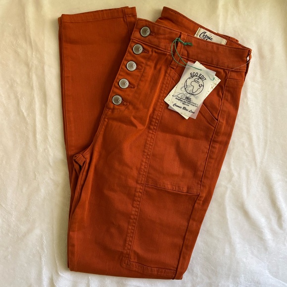 Cosmic Blue Love Hailey Eco Button Front Cargo Pant - Picture 3 of 12